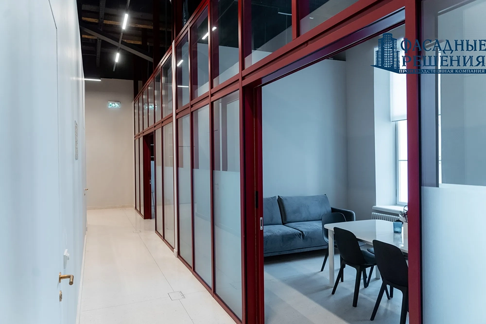 Автоматические алюминиевые противопожарные двери