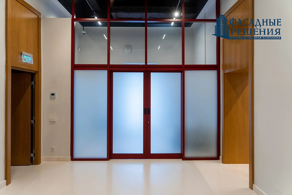 Автоматические алюминиевые противопожарные двери